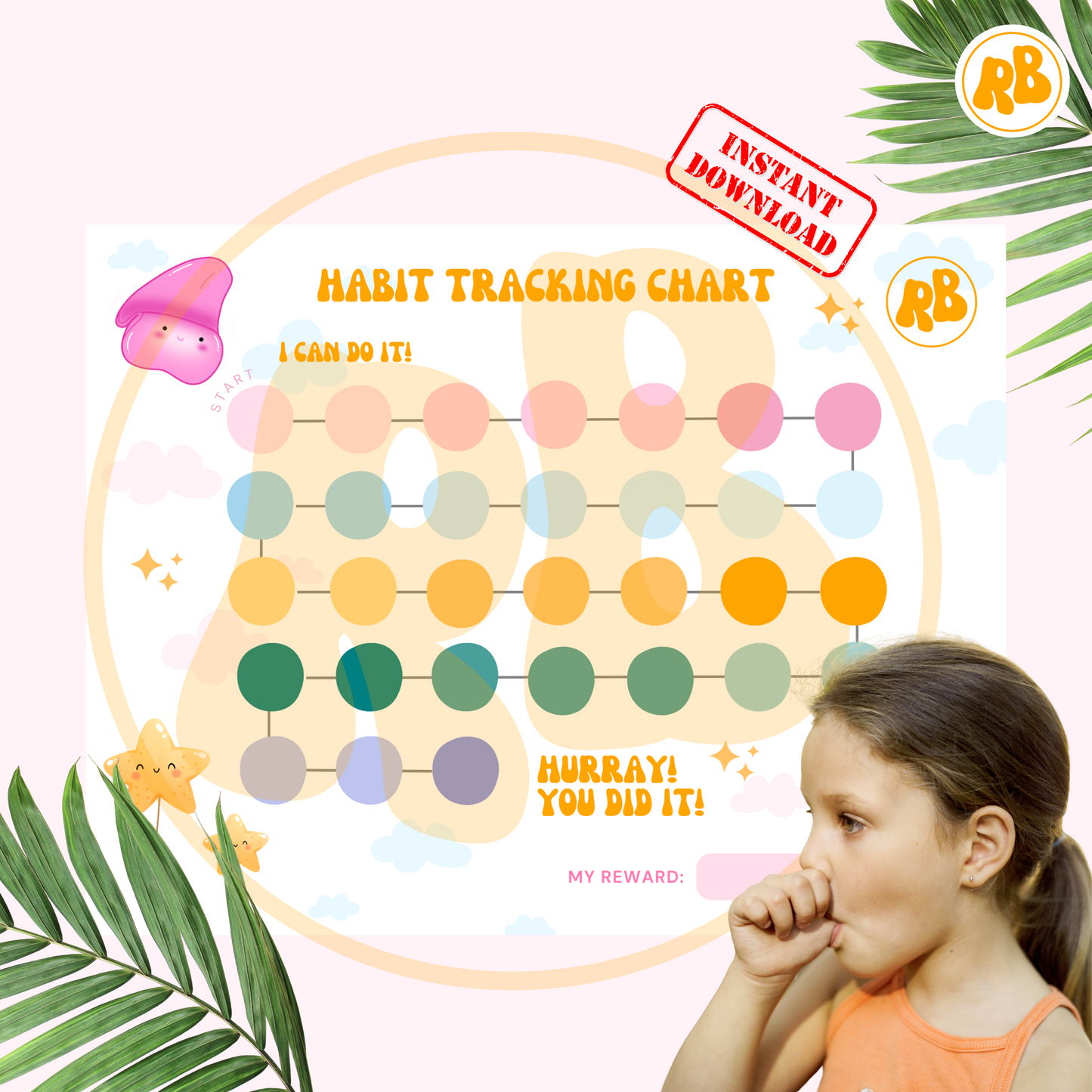 Habit Tracking Chart (Digital Download)